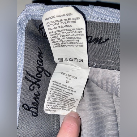 2/40$ Men’s Ben Hogan light gray blue stretchy golf shorts size 30 - Picture 5 of 8